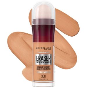 Maybelline Instant Age Rewind Eraser Foundation with SPF 20 and Moisturizing ProVitamin B5, 300, 1 Count