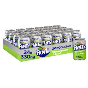 Fanta Zero Sugar Strawberry & Kiwi 24 x 330ml
